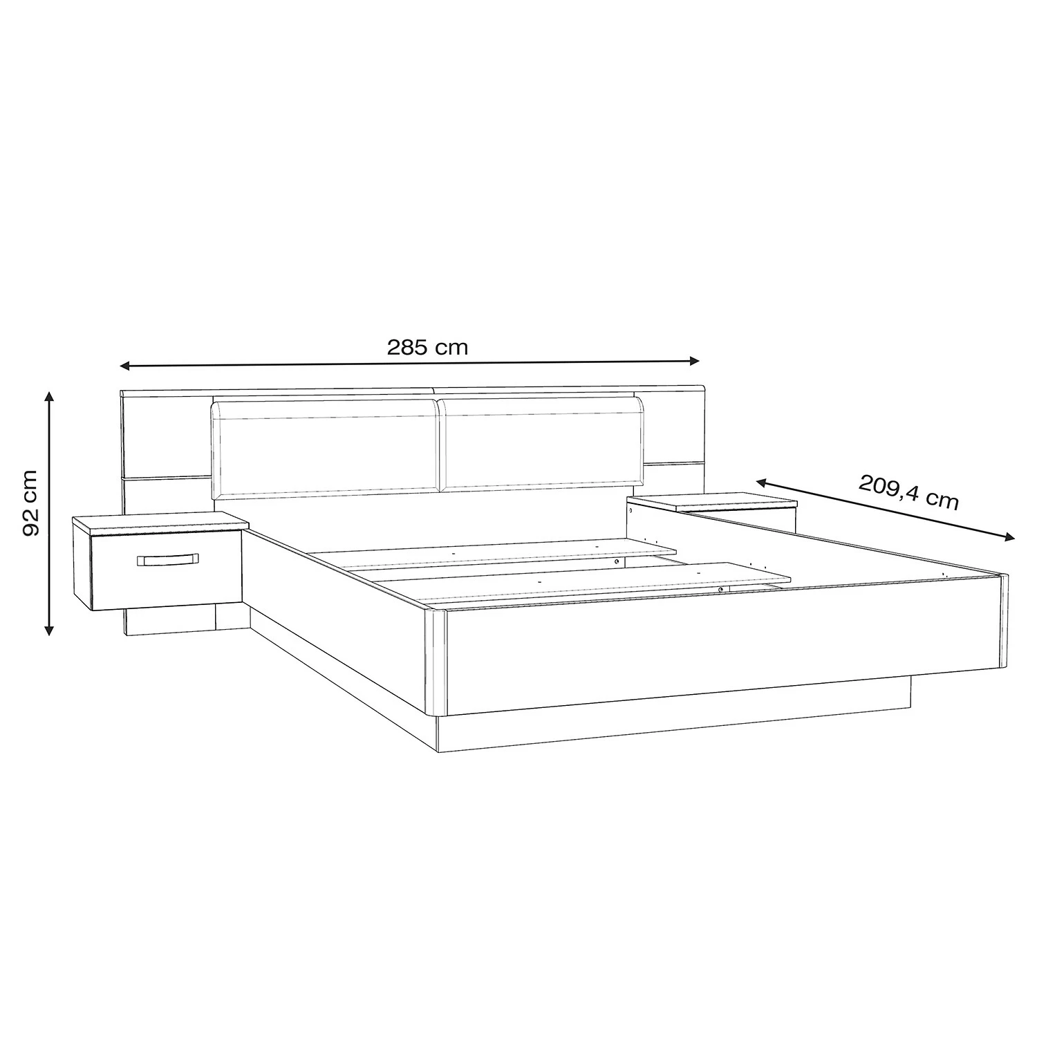 Loftscape Bettanlage Rubik (3-teilig) - Ohne Stauraum – Bild 4