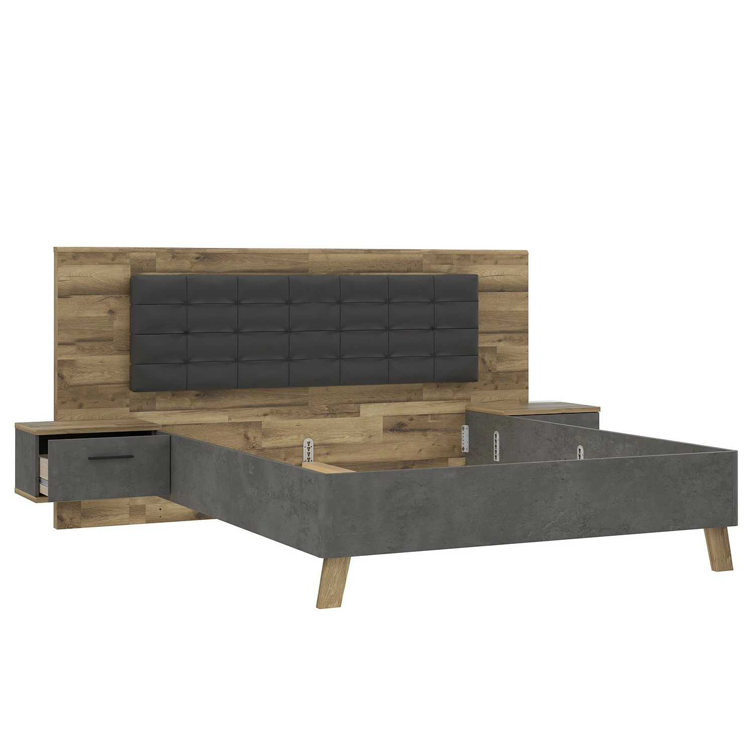 Loftscape Bettanlage Rye I (3-teilig) - 160 x 200cm – Bild 2