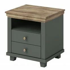 Loftscape Nachtkommode Emmanuela - Dunkelgrün