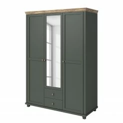 Loftscape Drehtürenschrank Emmanuela - Dunkelgrün - Breite: 154 cm