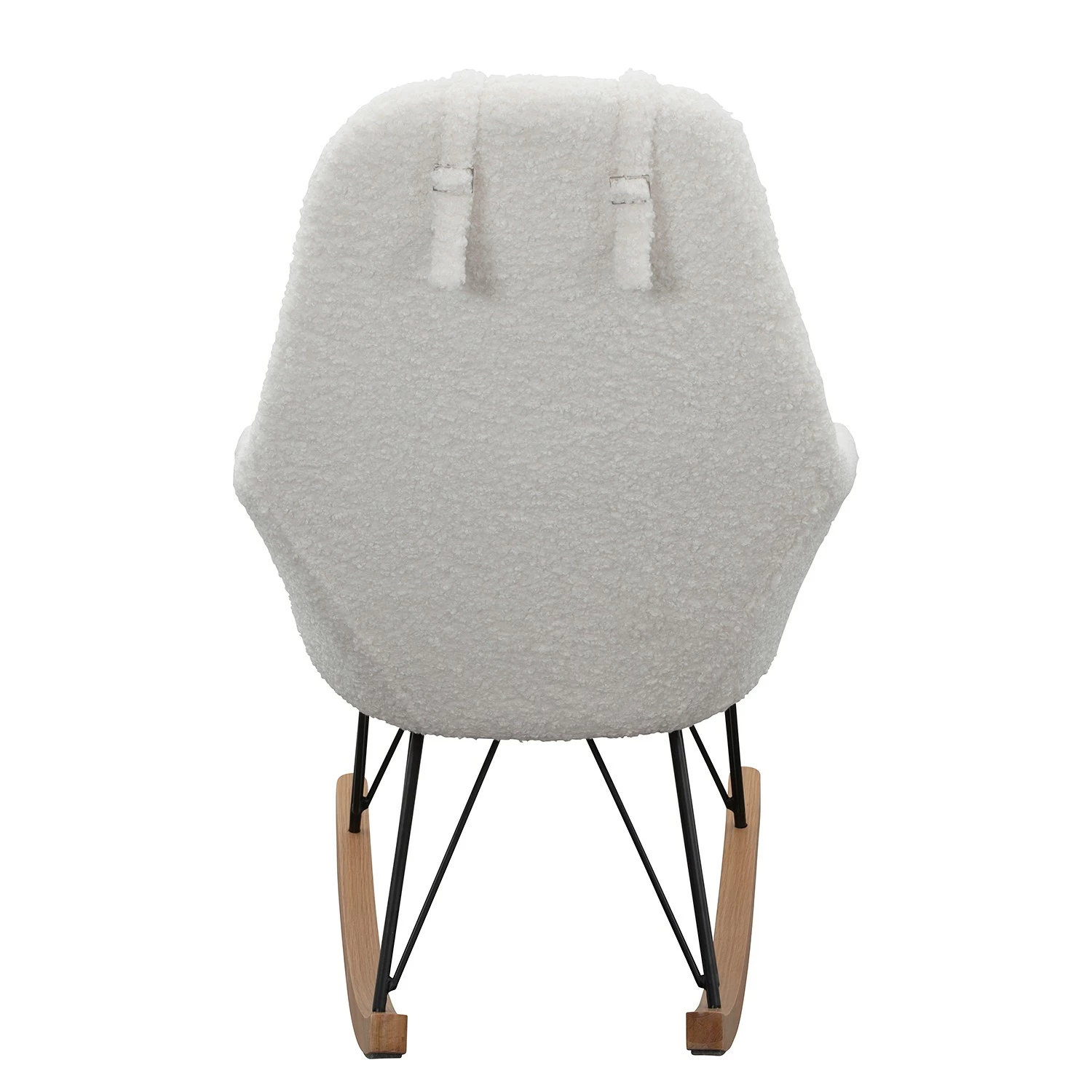 Naturoo Schaukelstuhl Newman - Teddyfell - Weiß – Bild 5