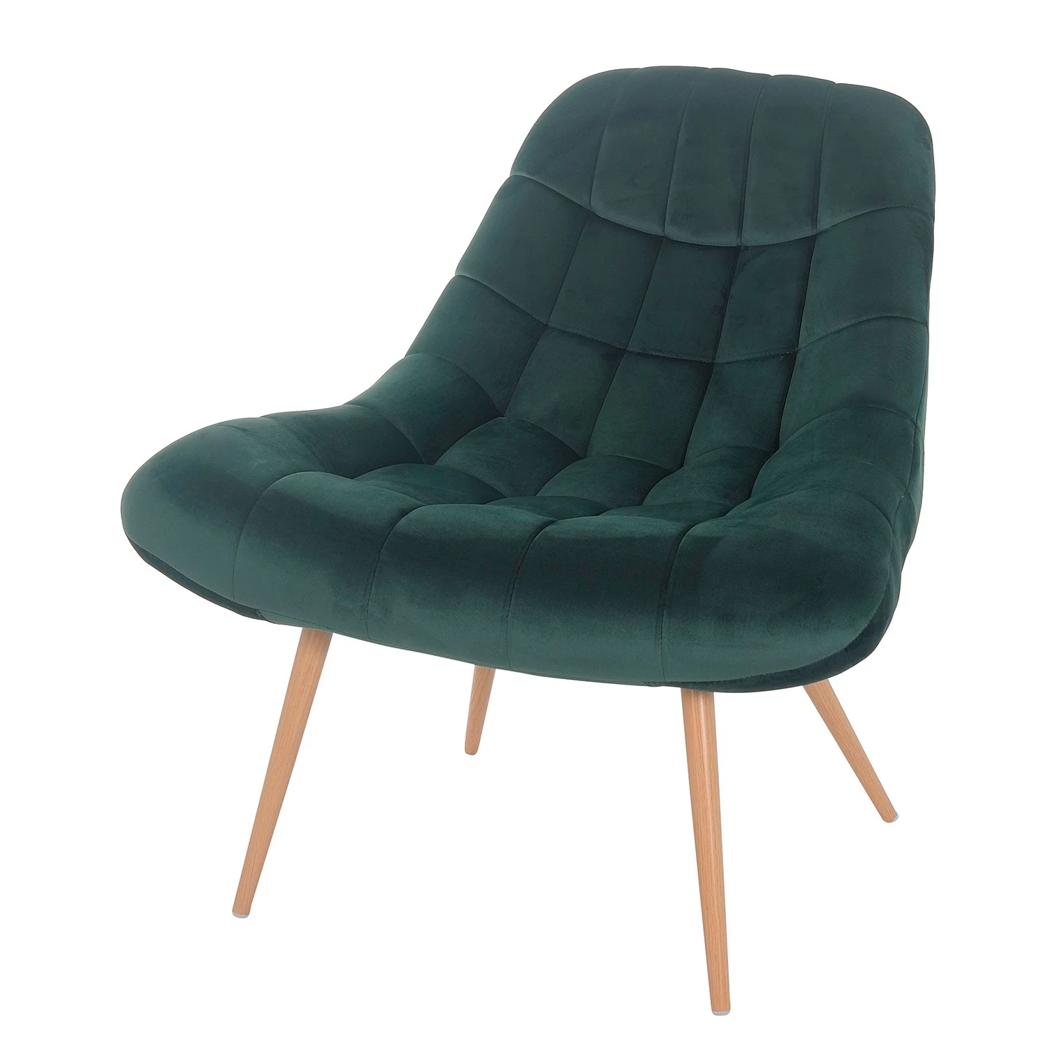 Norrwood XXL Sessel Obelix - Samt - Antikgrün - Braun