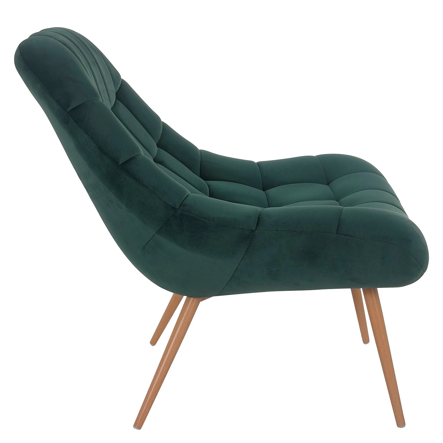 Norrwood XXL Sessel Obelix - Samt - Antikgrün - Braun – Bild 4