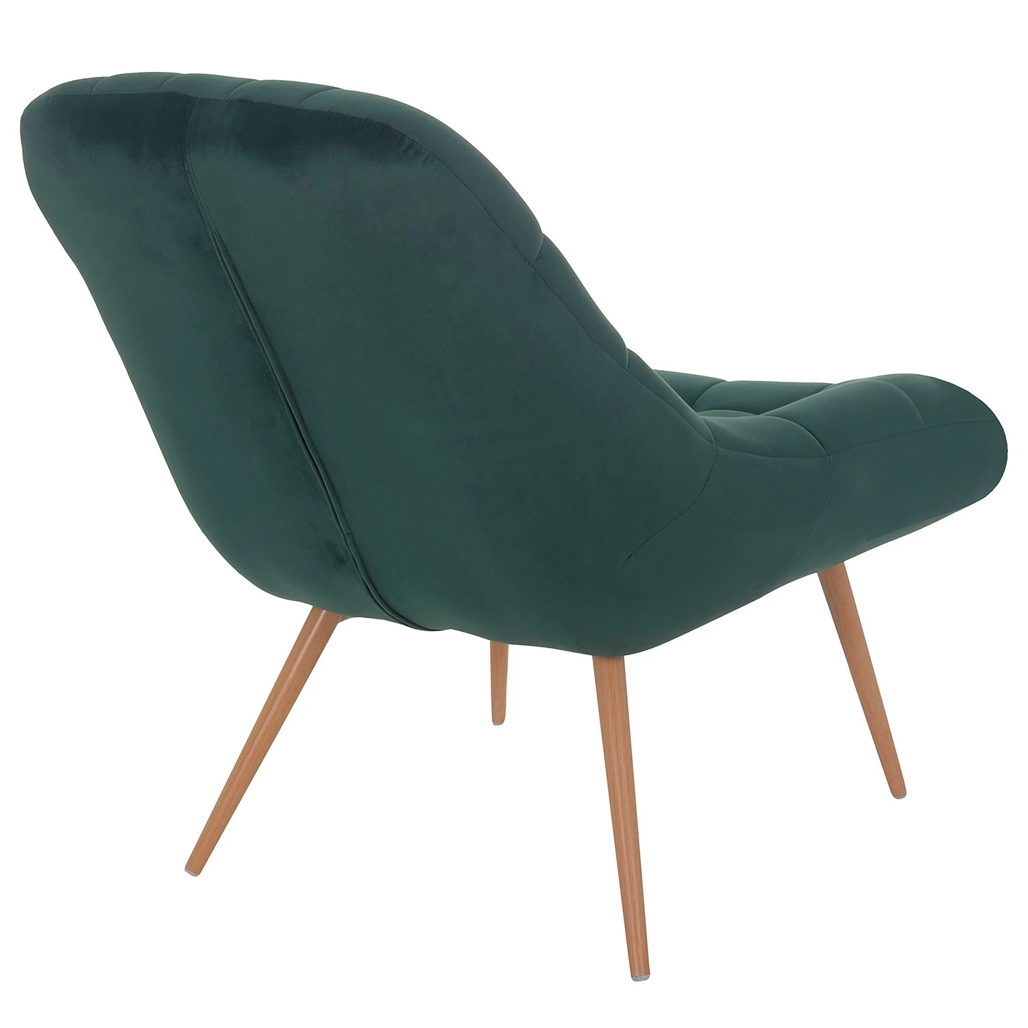 Norrwood XXL Sessel Obelix - Samt - Antikgrün - Braun – Bild 6