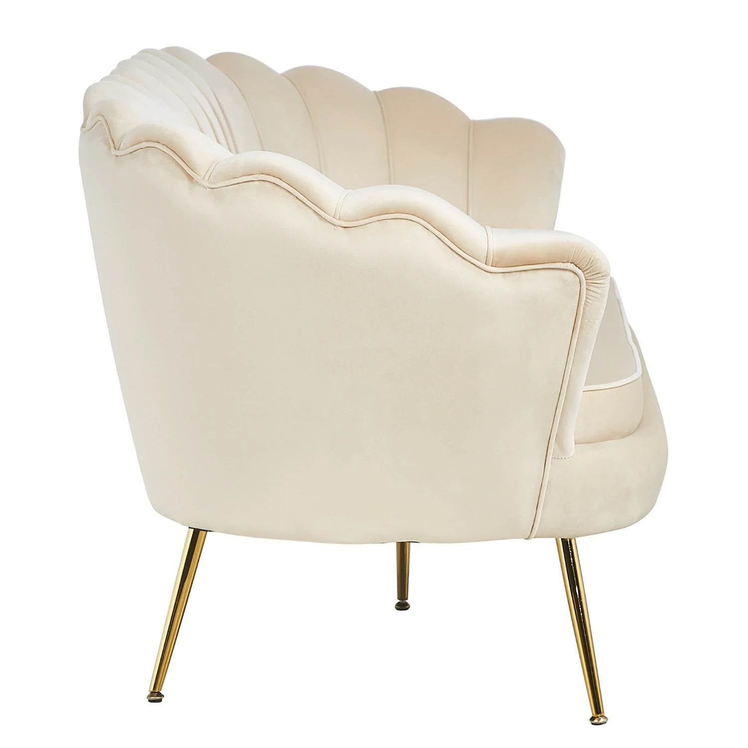 Norrwood Sofa Ralemo (3-Sitzer) - Samt - Creme – Bild 5