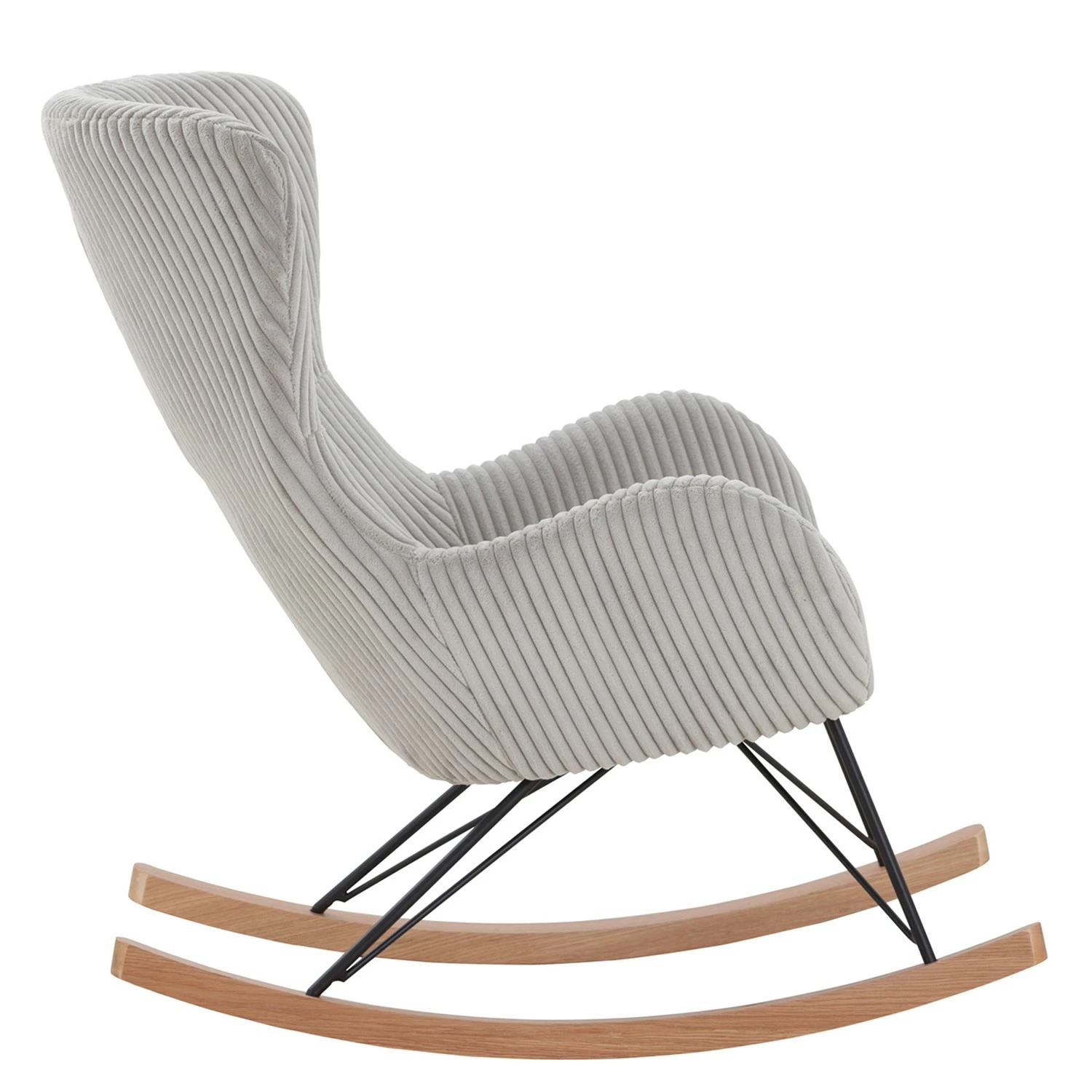 Naturoo Schaukelstuhl Shirali - Cord - Grau – Bild 4