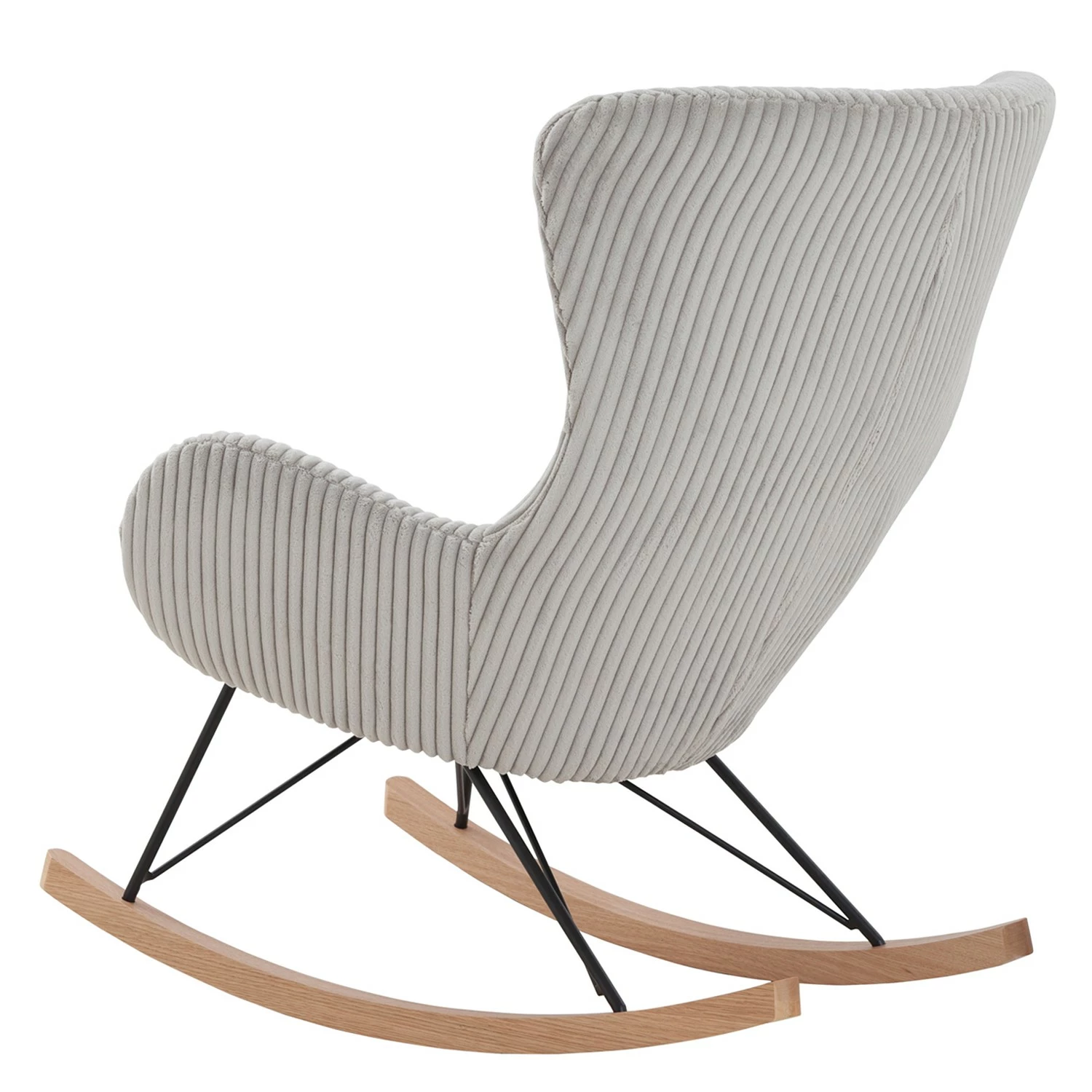 Naturoo Schaukelstuhl Shirali - Cord - Grau – Bild 6