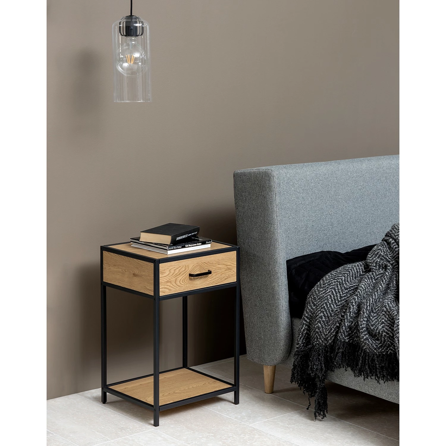 Loftscape Nachttisch Serra - Wildeiche Dekor – Bild 3