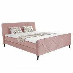 Loftscape Boxspringbett Perez - Rosa - 180 x 200cm