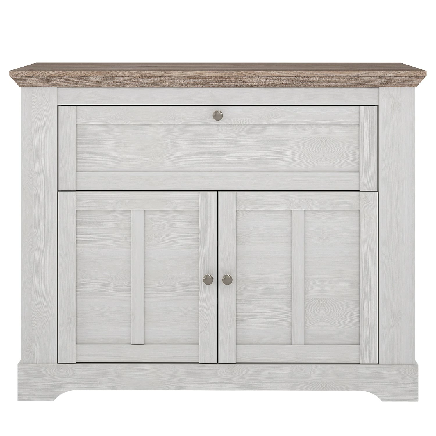 Ridgevalley Kommode Sandvik - Eiche Weiß Dekor / Eiche Nelson Dekor – Bild 2