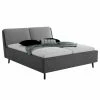 Meise.möbel Polsterbett Valetta - Anthrazit - 180 x 200cm - Schwarz