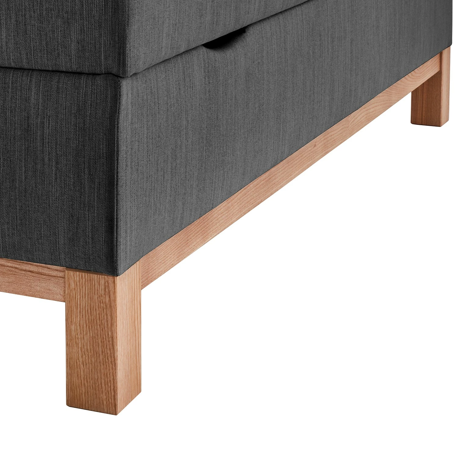 Meise.möbel Boxspringbett Catania - Webstoff Meara: Anthrazit - 120 x 200cm – Bild 5