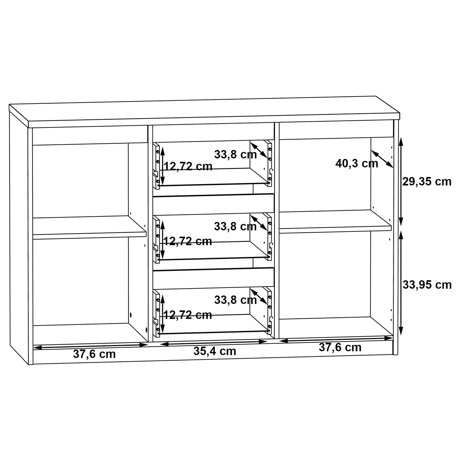 Loftscape Kommode Optima V - Matt Weiß – Bild 4