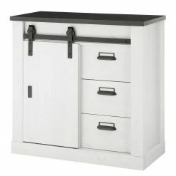 Ridgevalley Kommode Shutter II - Pinie Weiß Dekor