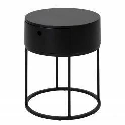 Red Living Nachtkommode New Hampshire - Schwarz