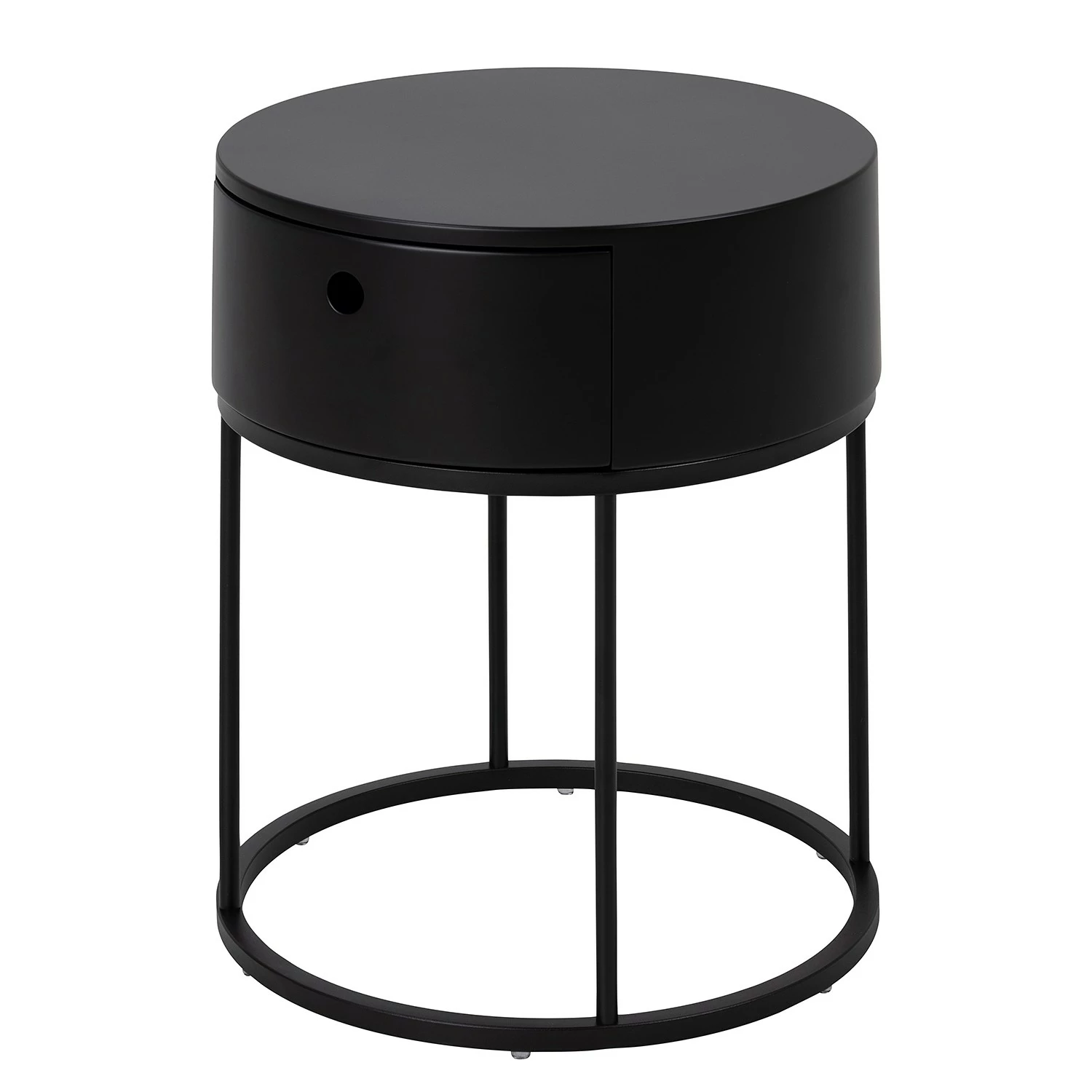 Red Living Nachtkommode New Hampshire - Schwarz