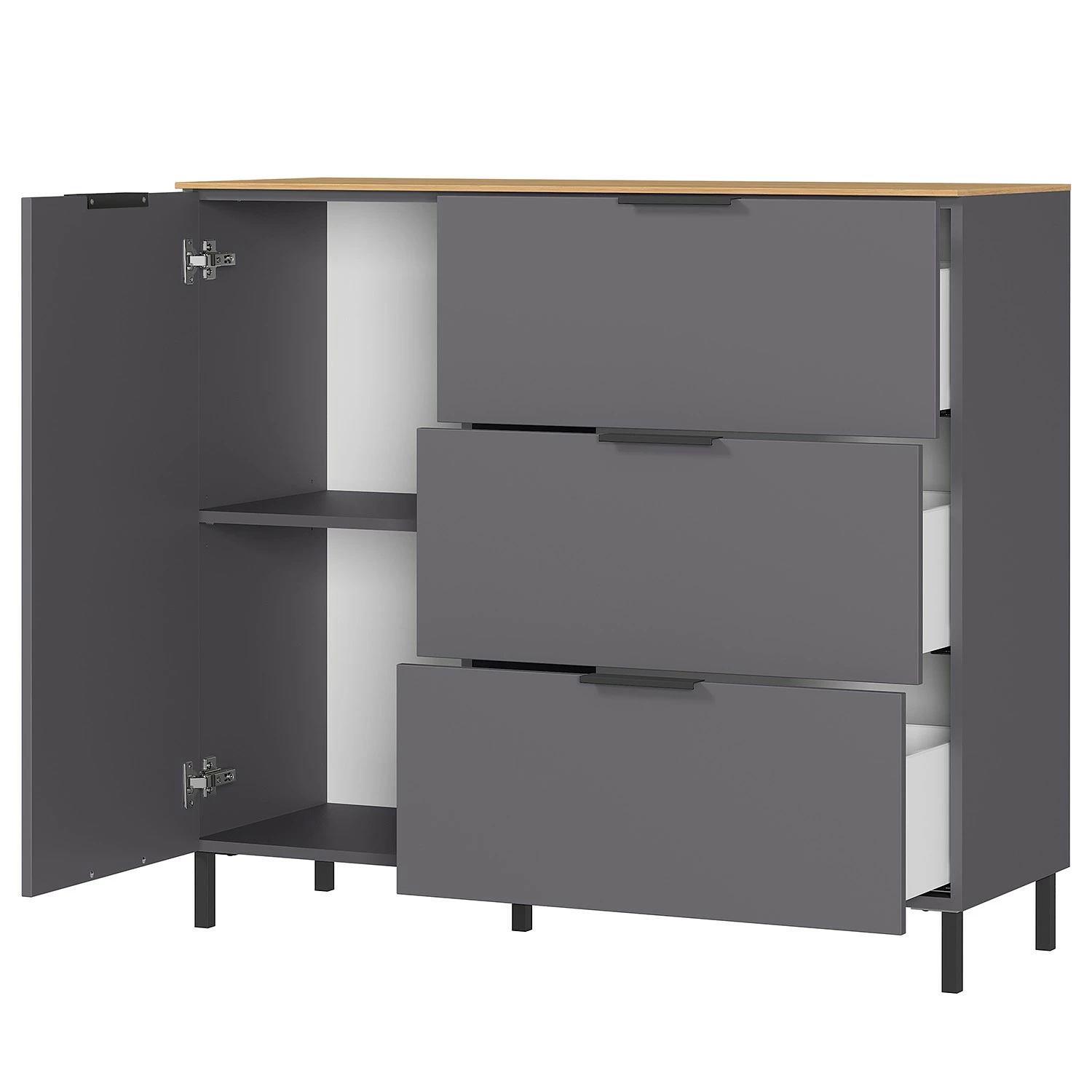 Germania Kommode California I - Graphit – Bild 6