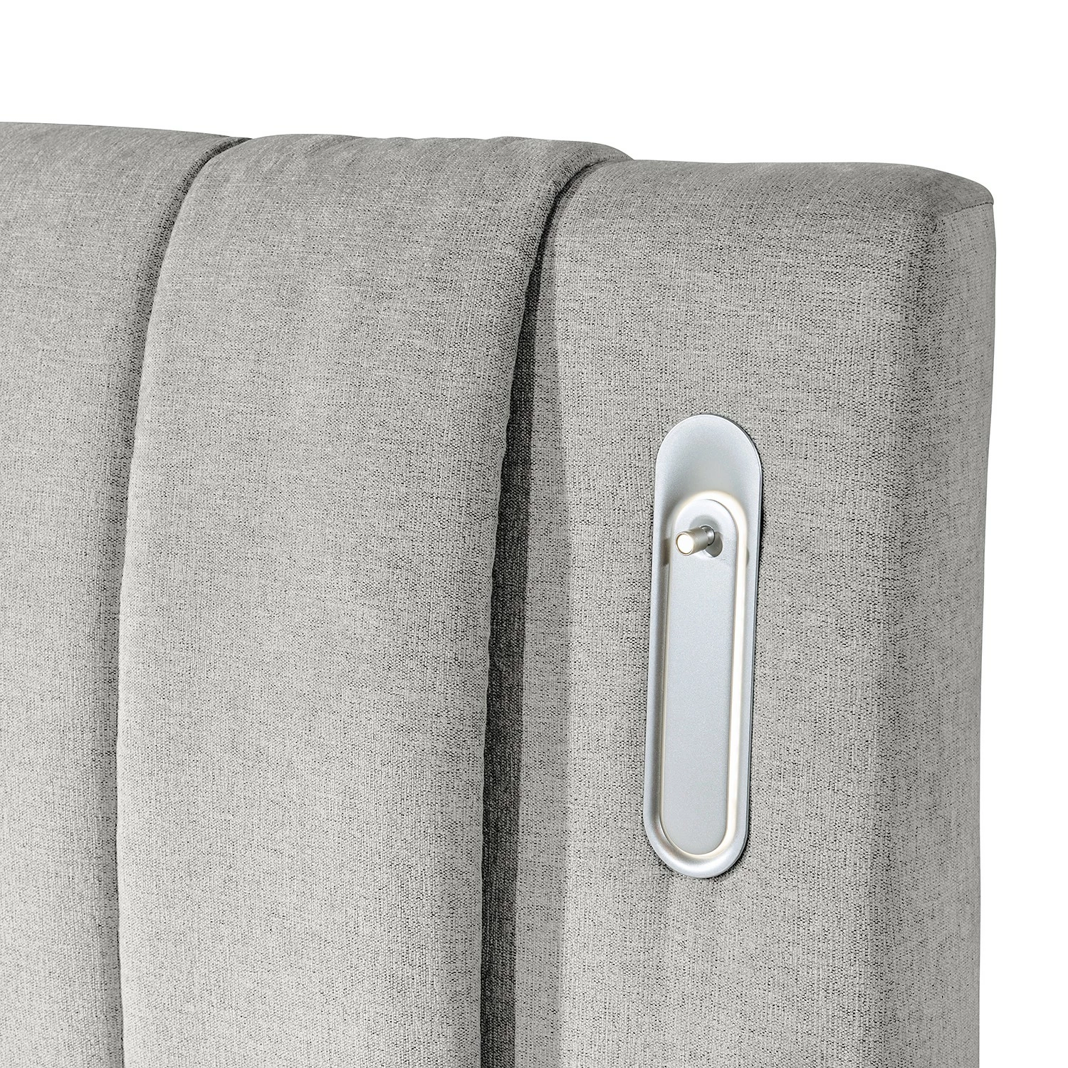 Loftscape Boxspringbett Smithers - Microvelours Thala: Silber – Bild 7