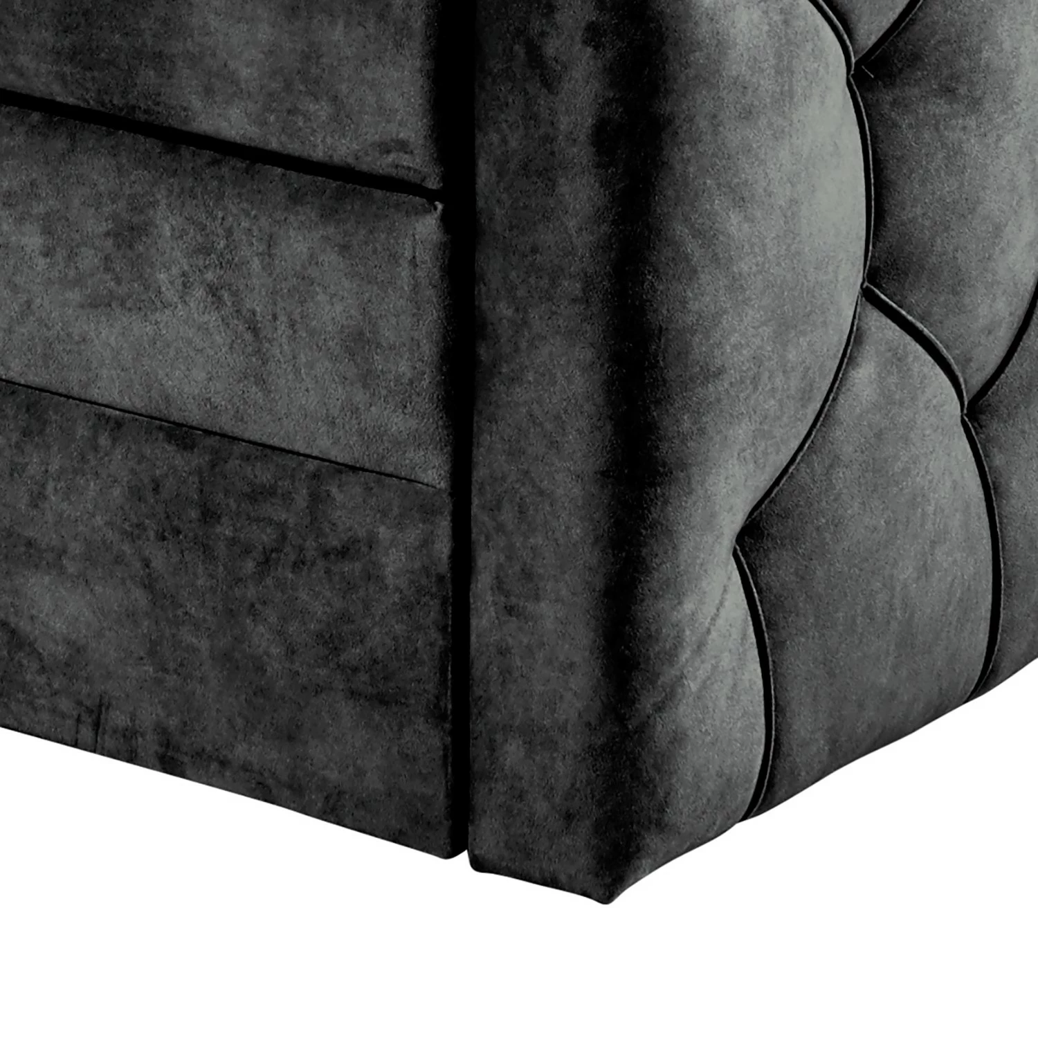 Loftscape Boxspringbett Stony Hill - Microfaser Salvo: Anthrazit – Bild 9