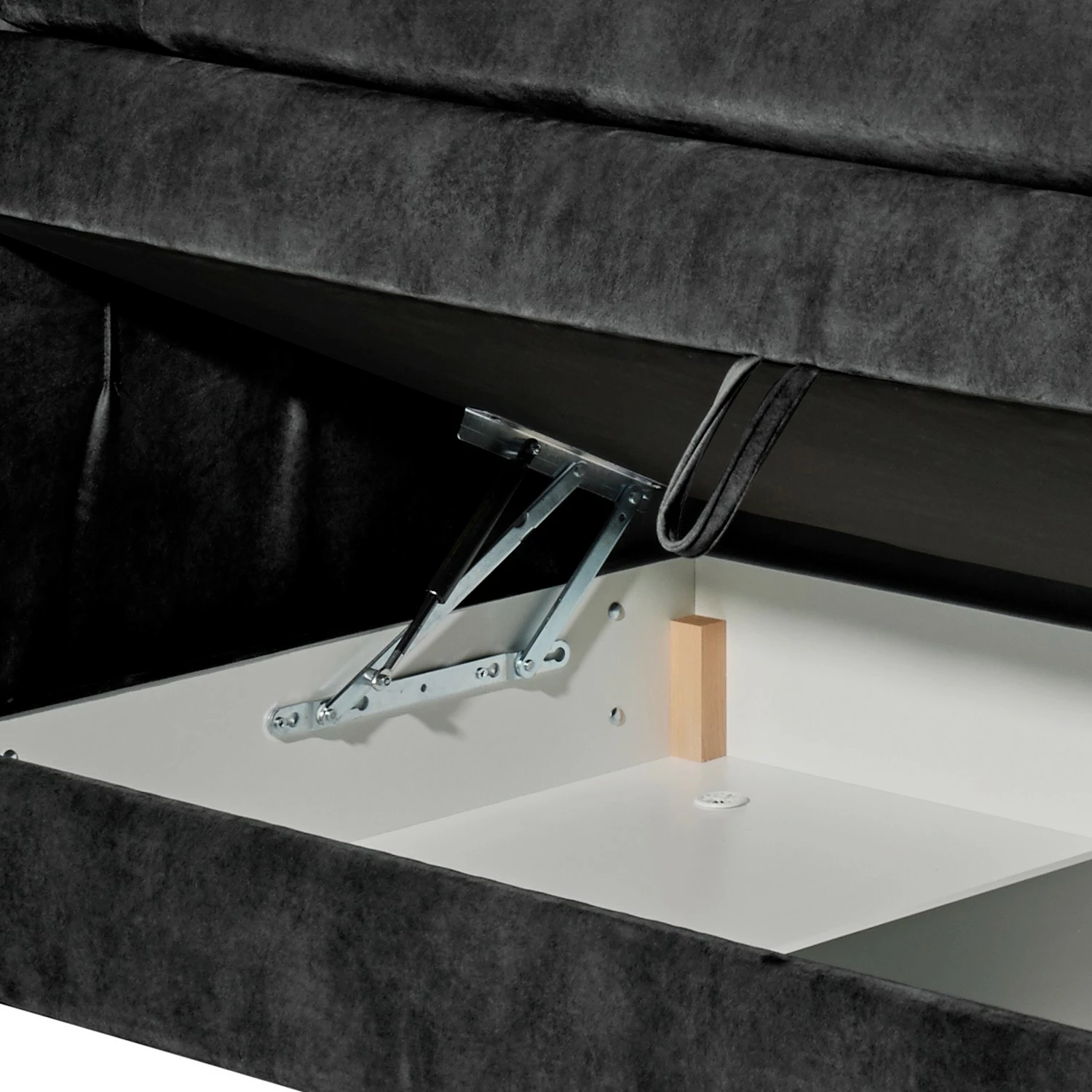 Loftscape Boxspringbett Stony Hill - Microfaser Salvo: Anthrazit – Bild 10