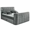 Loftscape Boxspringbett Touch I - Microfaser Salvo: Grau