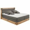 Loftscape Boxspringbett Woodville - Microfaser Zari: Grau
