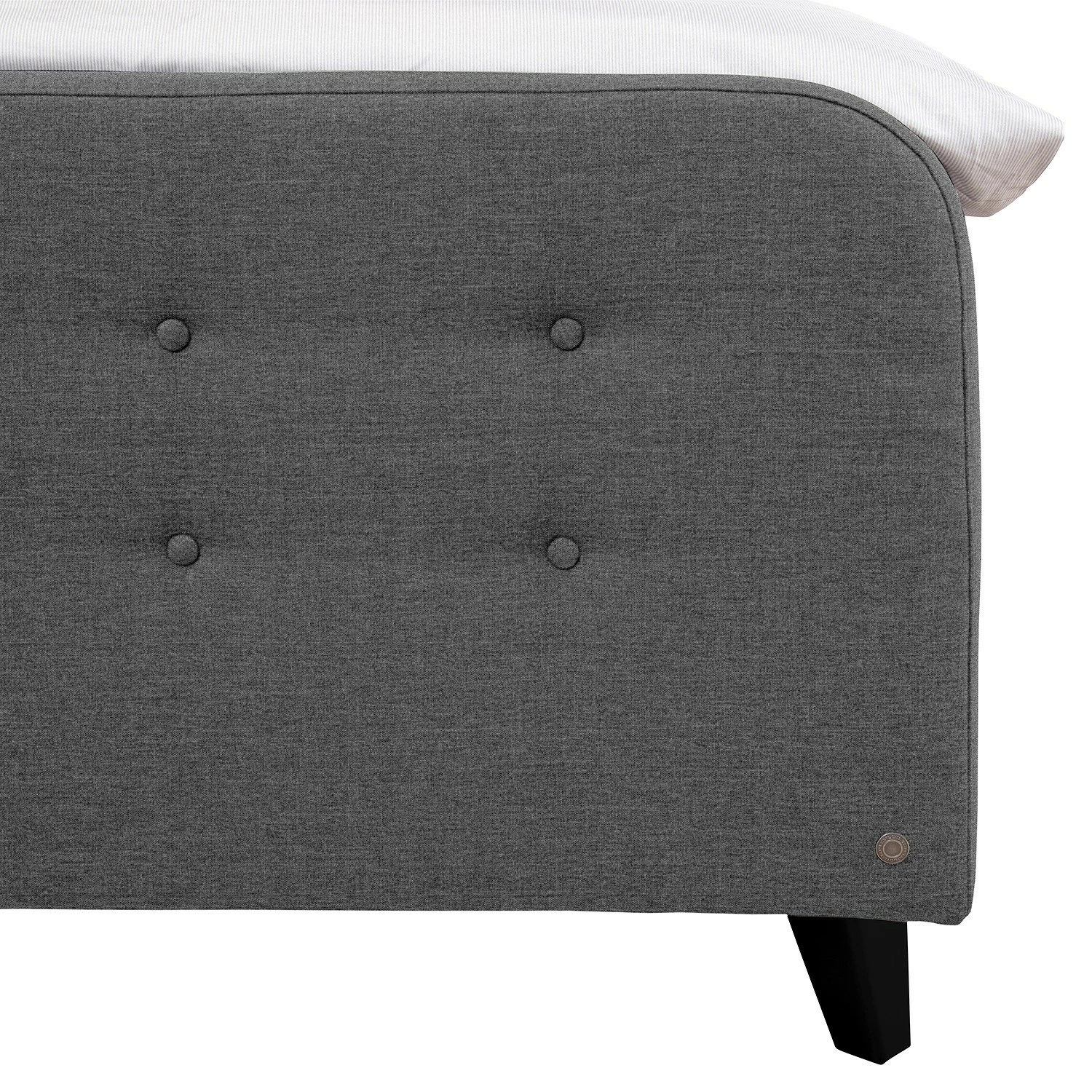 Tom Tailor Boxspringbett Nordic - Webstoff - Stoff TBO: 19 woven grey - 180 x 200cm - H3 – Bild 4