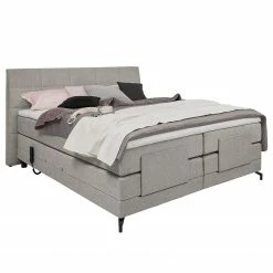 Trendline by ADA Boxspringbett Emalia - Chenille GCP: 49 light grey - 160 x 200cm - H2
