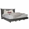 Tom Tailor Boxspringbett Soho Pillow - Webstoff - Stoff TBO: 19 woven grey - 200 x 200cm - H2 - Unifarben