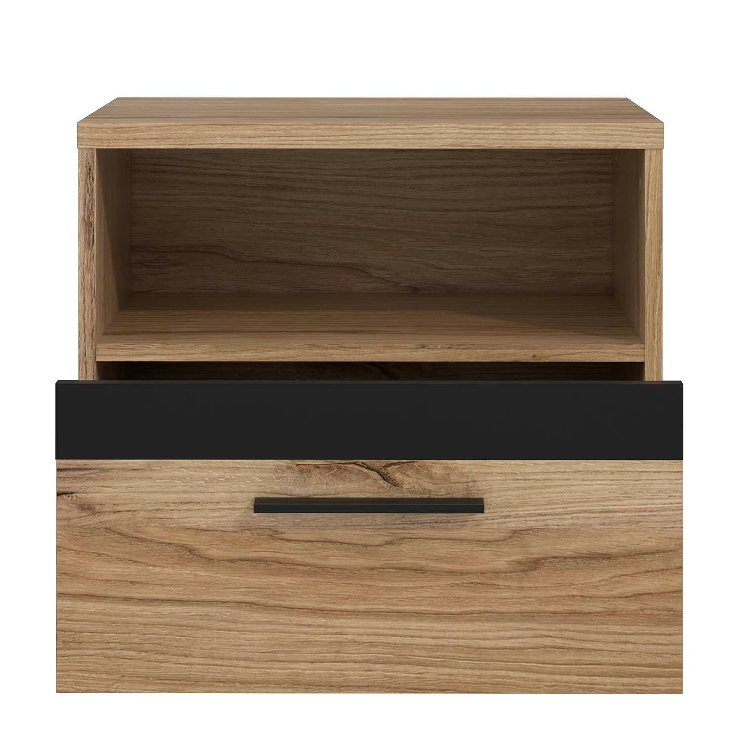 Loftscape Nachtkommode Franken - Catania Eiche Dekor / Schwarz Matt – Bild 6