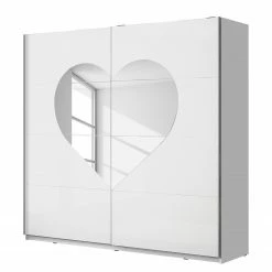 Loftscape Schwebetürenschrank Bilo - Hochglanz Weiß