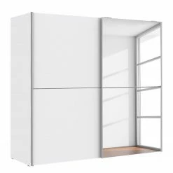 Loftscape Schwebetürenschrank Blackrock - Matt Weiß