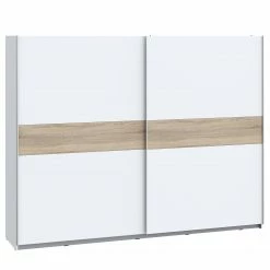 Loftscape Schwebetürenschrank Beveren - Weiß - Breite: 270 cm - Ohne Spiegeltür/-en