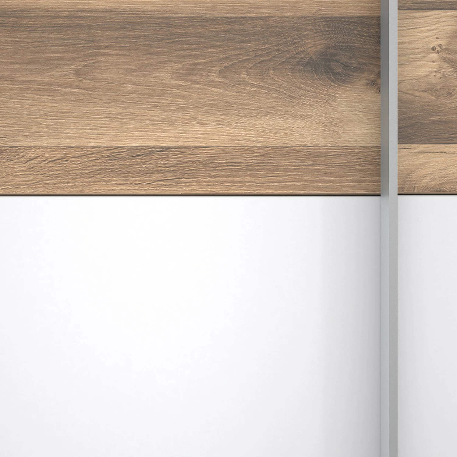 Loftscape Schwebetürenschrank Beveren - Weiß - Breite: 270 cm - Ohne Spiegeltür/-en – Bild 8