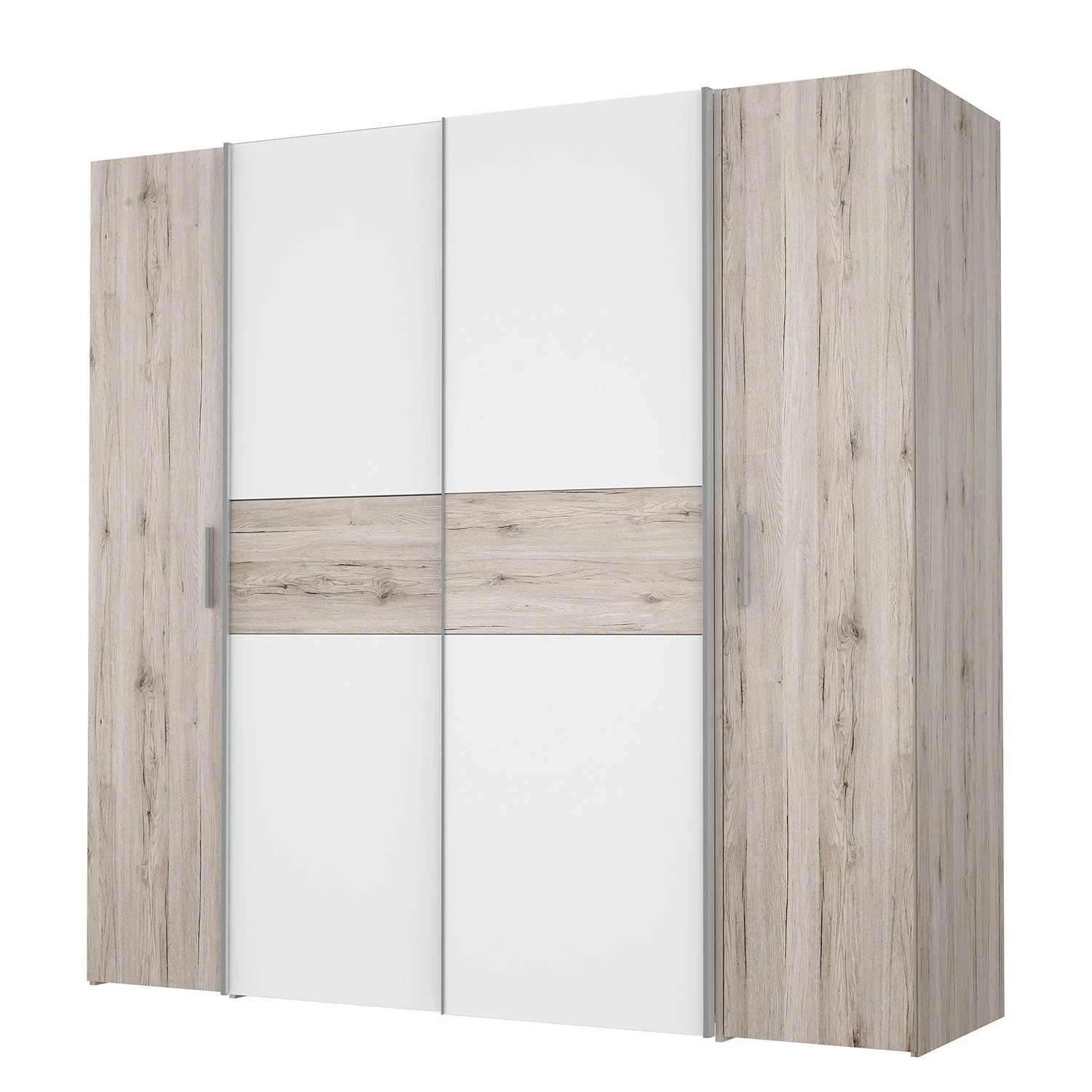 Loftscape Schwebetürenschrank Lucan - Sandeiche Dekor/Weiß