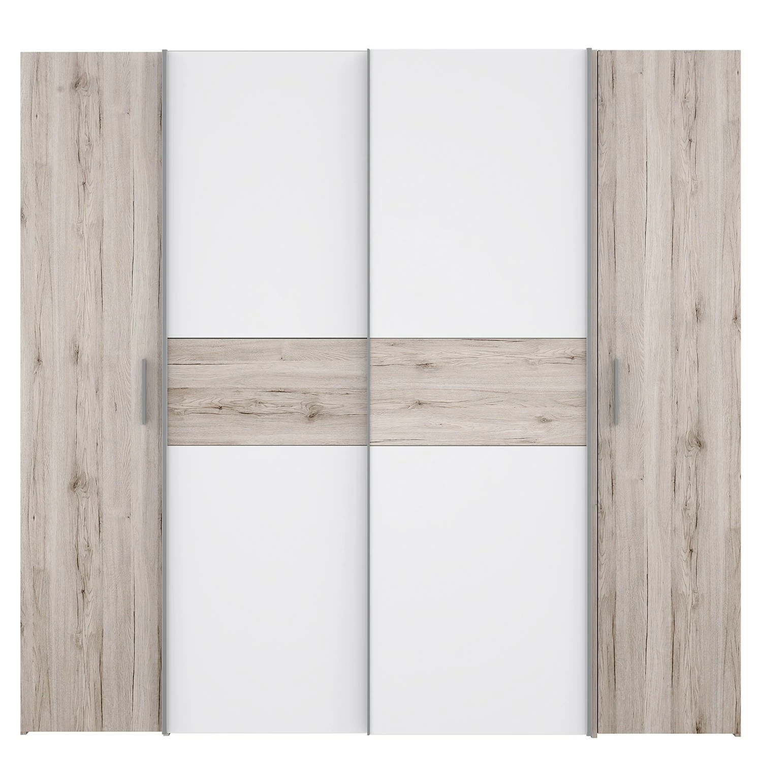 Loftscape Schwebetürenschrank Lucan - Sandeiche Dekor/Weiß – Bild 4