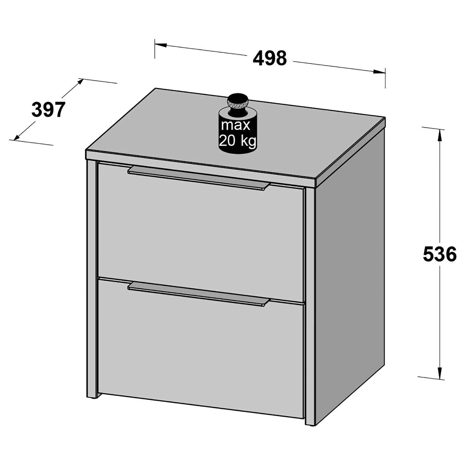 Loftscape Nachtkommode Delden – Bild 6