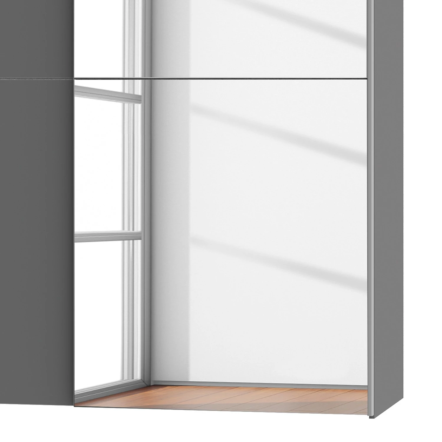 Loftscape Schwebetürenschrank Blackrock - Grau – Bild 10