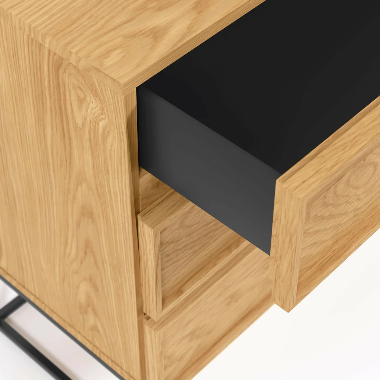 Red Living Kommode Tabora I - Echtholzfurnier - Eiche – Bild 6