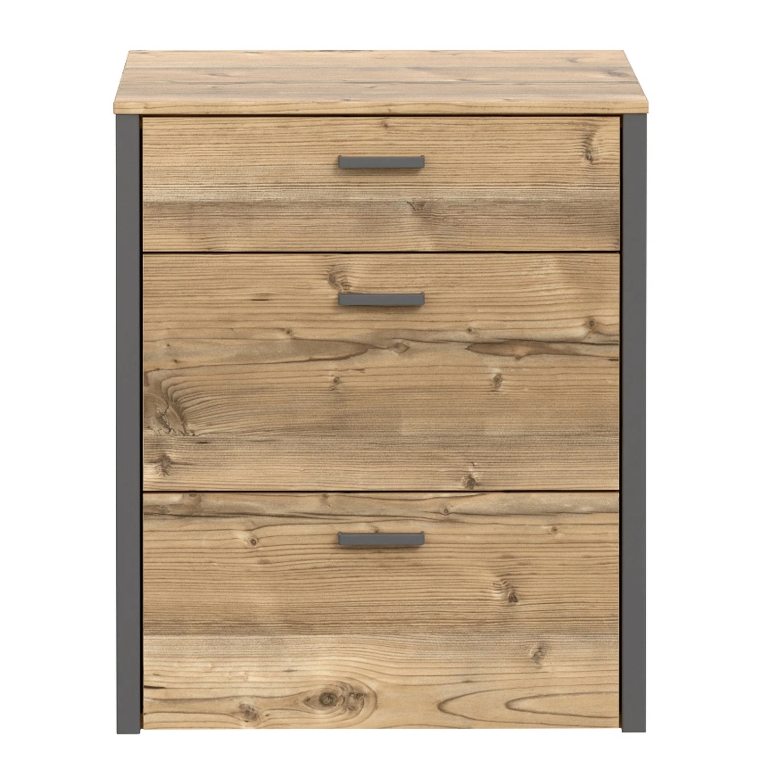 Loftscape Nachtkommode Samtoge - Bramberg Fichte Dekor / Uni Wolfram Dekor – Bild 4