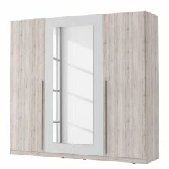Loftscape Drehtürenschrank Helo - Sandeiche Dekor / Weiß