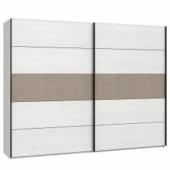 Loftscape Schwebetürenschrank Riecce - Schneeeiche Dekor / Grau