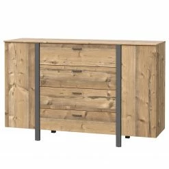 Loftscape Kommode Samtoge I - Bramberg Fichte Dekor / Uni Wolfram Dekor