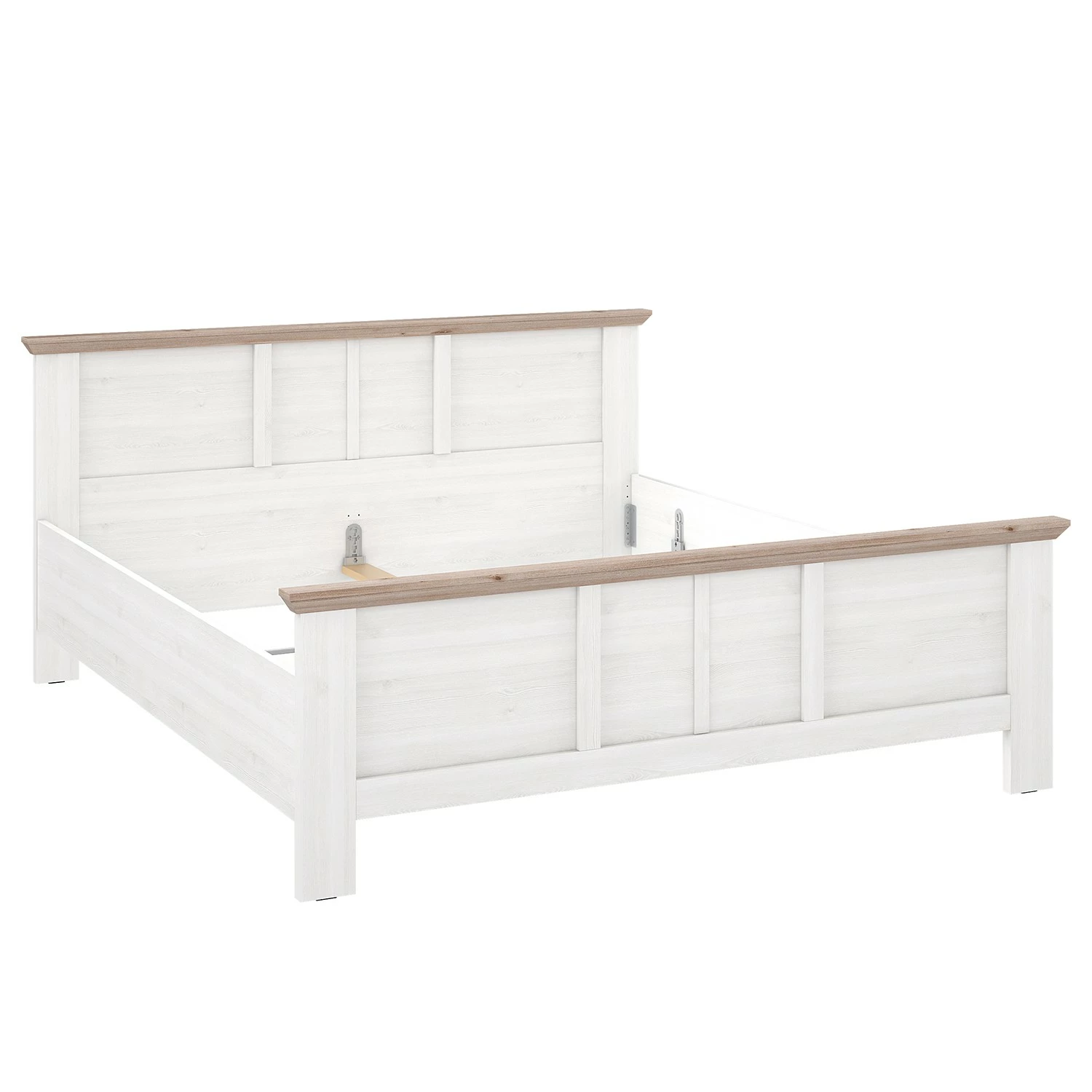 Loftscape Bettgestell Ilay - Schneeeiche Dekor / Nelson Eiche Dekor – Bild 3