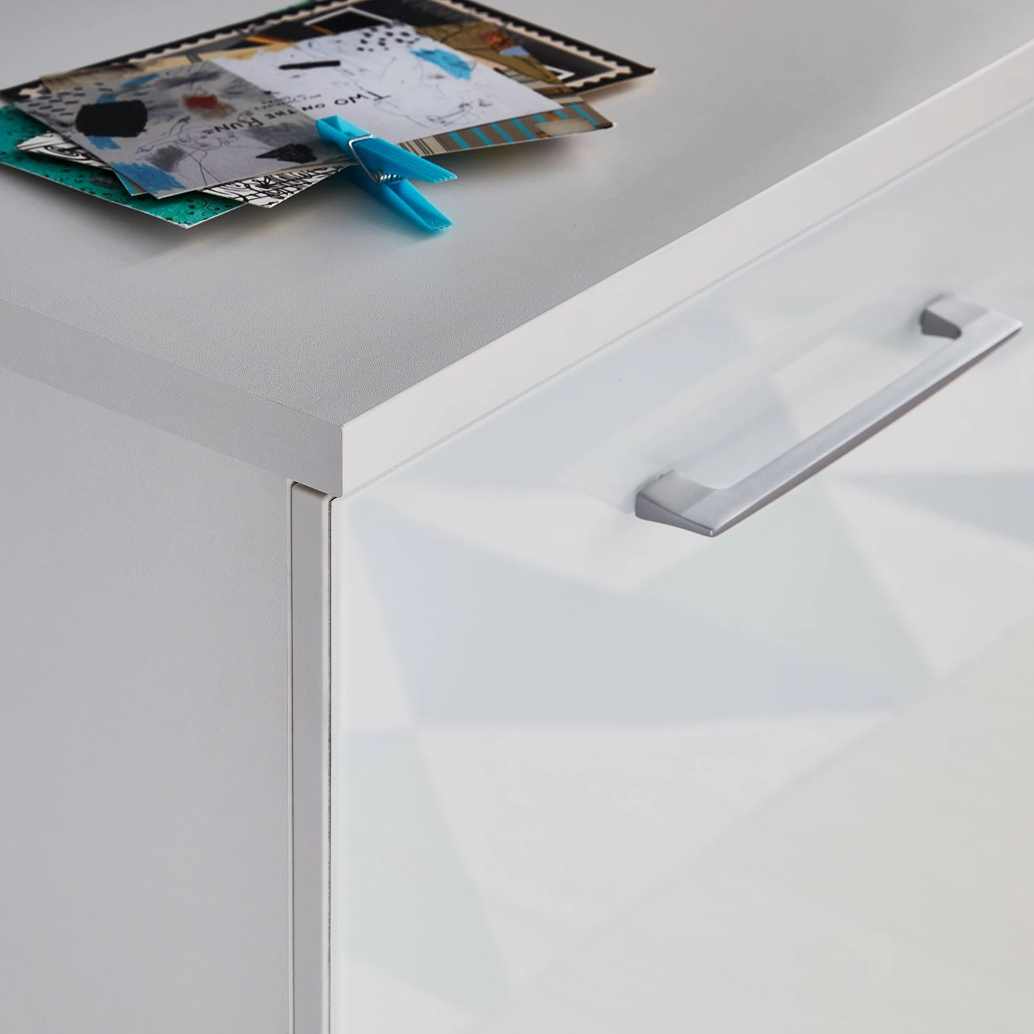 Germania Kommode Campo I - Glas - Weiß – Bild 4