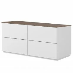 Temahome Kommode Join VI - Weiß / Nussbaum