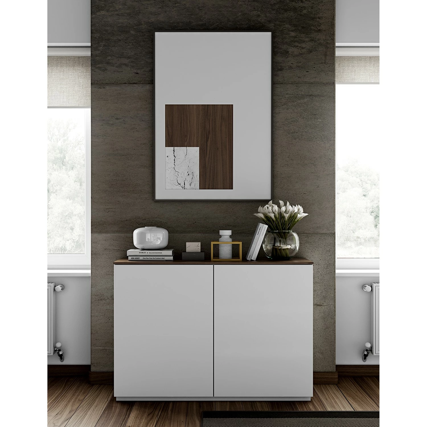 Temahome Kommode Join II - Weiß / Nussbaum – Bild 3