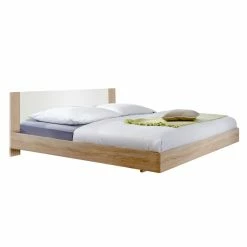 Wimex Bett Tinius - Eiche Sägerau Dekor / Weiß - 180 x 200cm