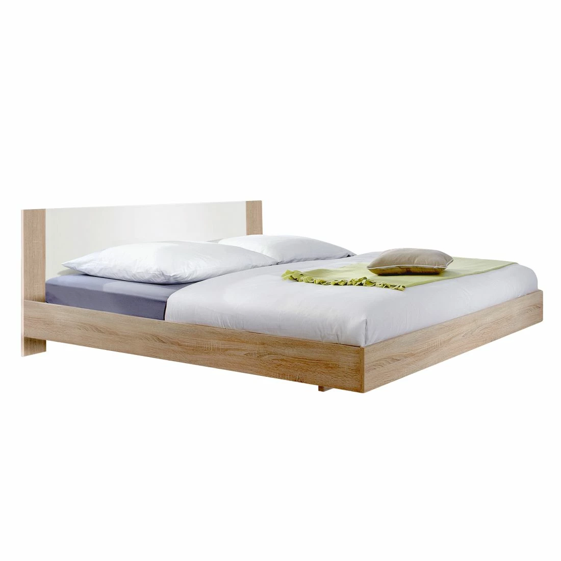 Wimex Bett Tinius - Eiche Sägerau Dekor / Weiß - 180 x 200cm