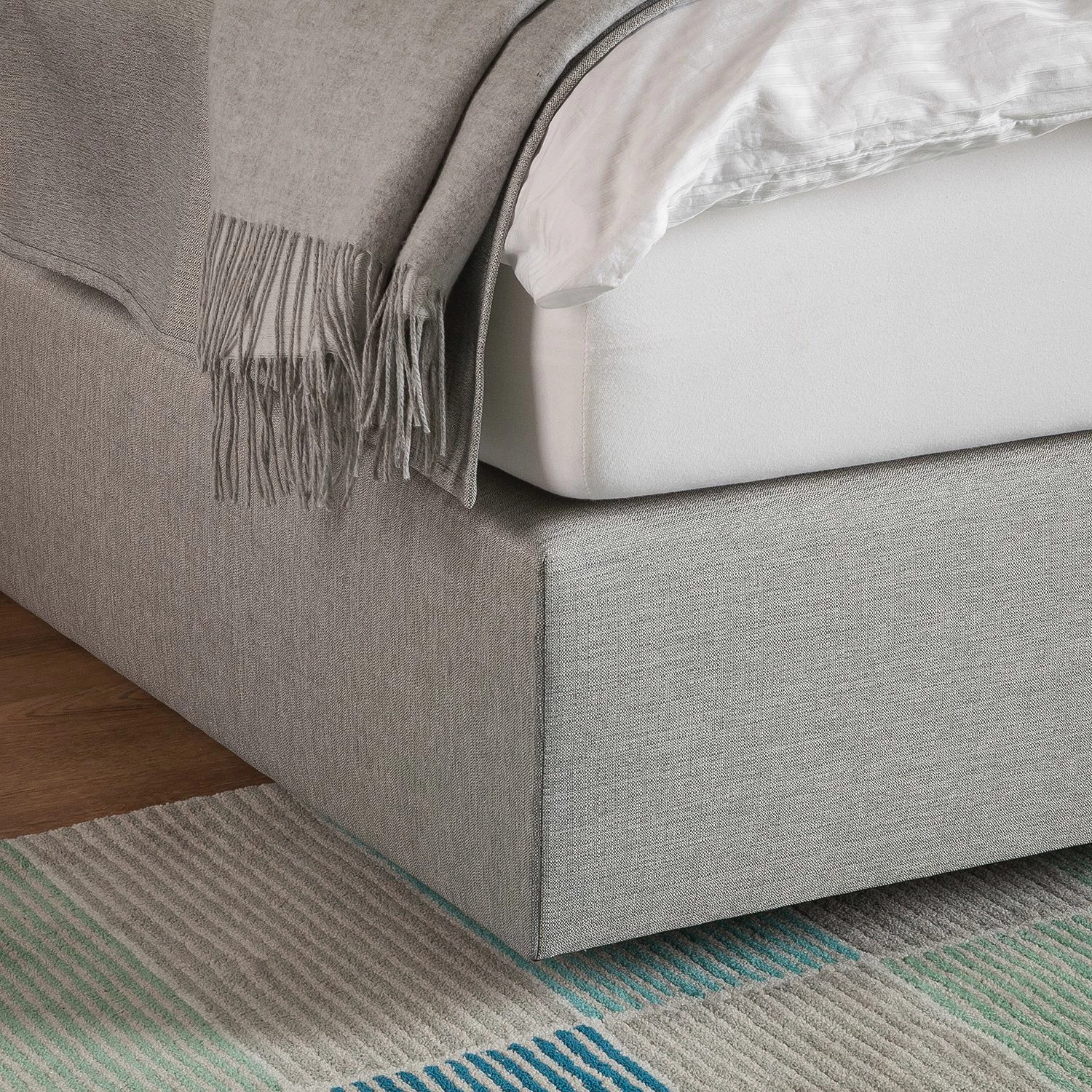 Fredriks Boxspringbett Ramona VII - Hellgrau - 140 x 200cm – Bild 9